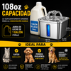 Fuente de Agua de Acero Inoxidable para Mascota
