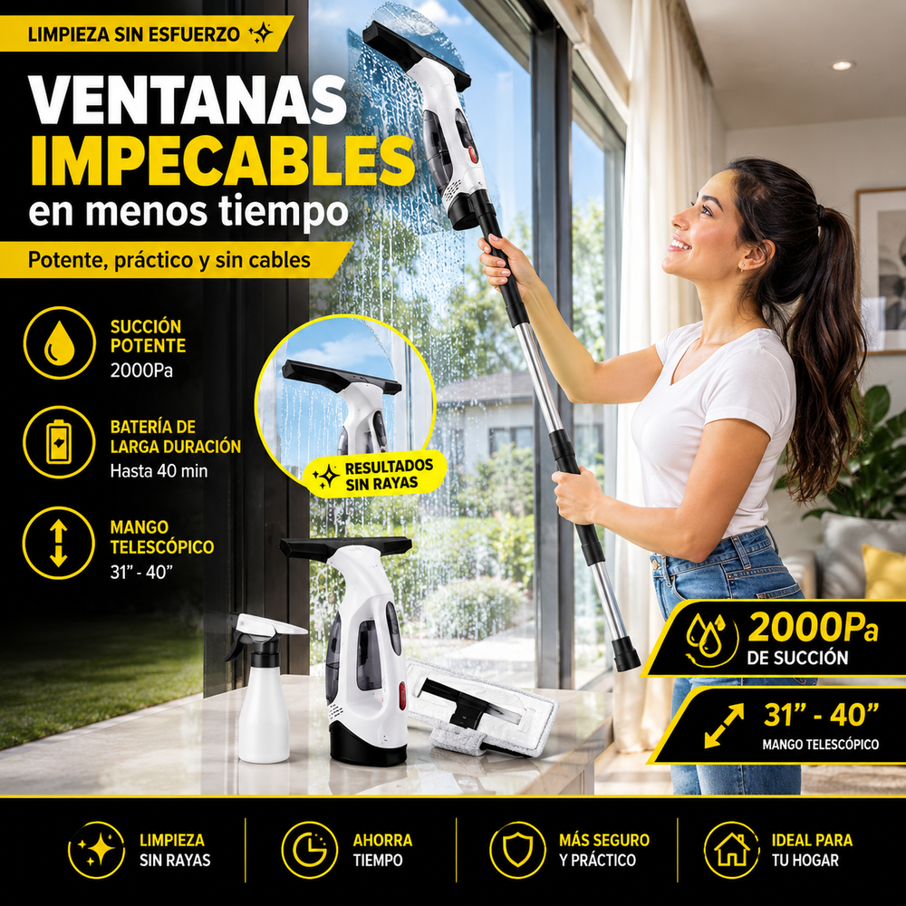 Limpiacristales Electrico Extensible