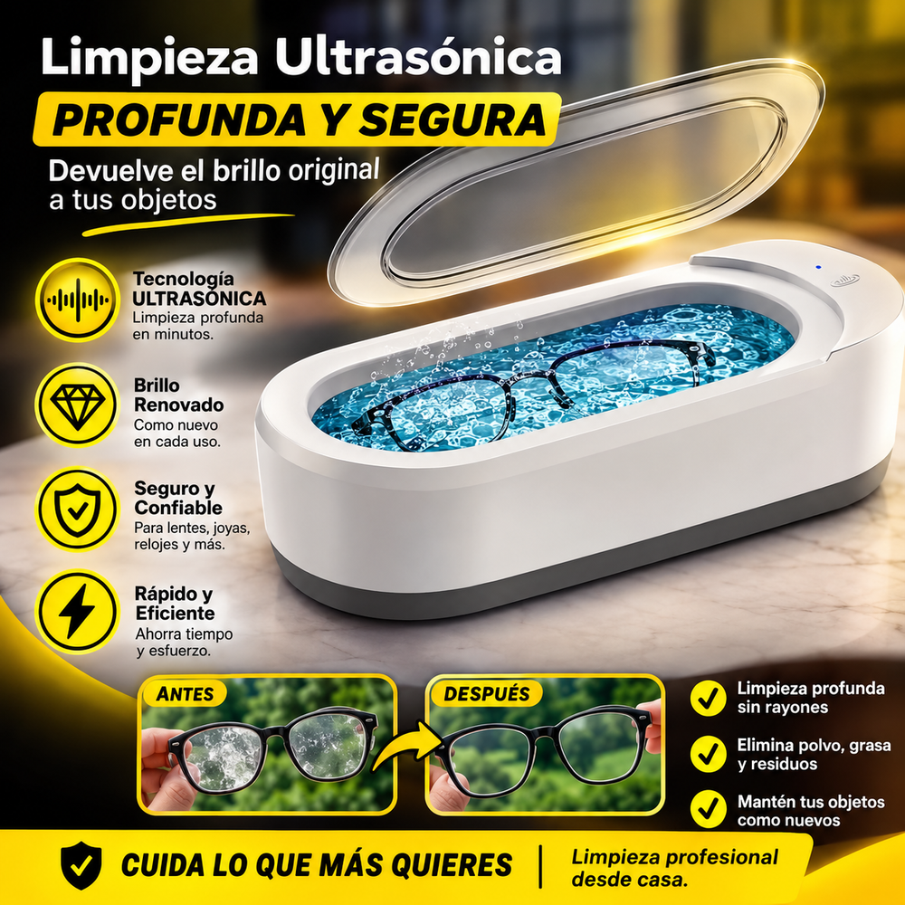 Limpiador Ultrasónico para prendas