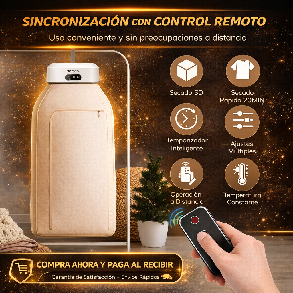 Secadora de Ropa Portátil Inteligente