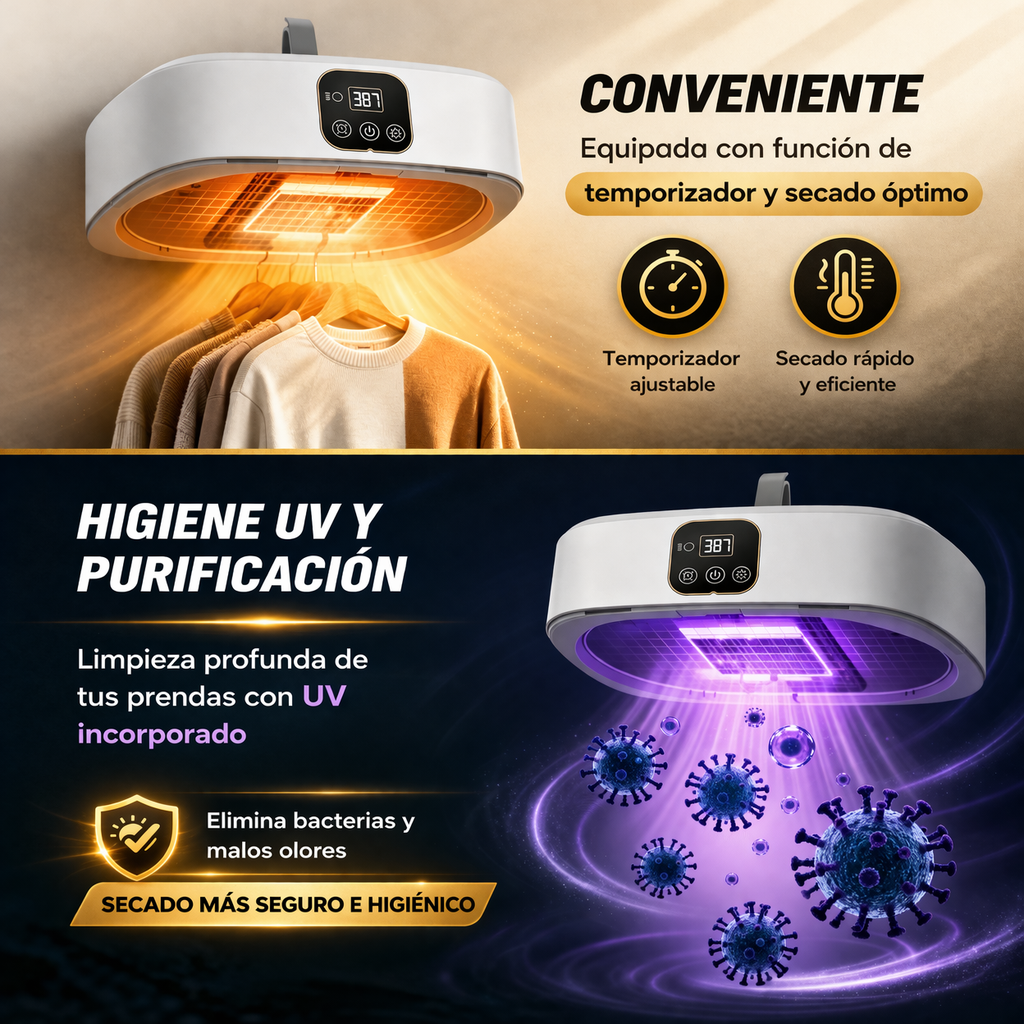 Secadora de Ropa Portátil Inteligente