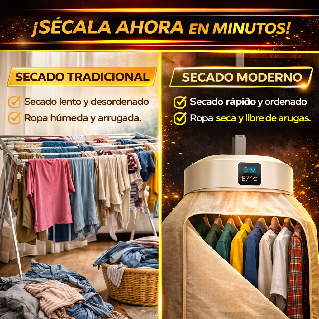 Secadora de Ropa Portátil Inteligente