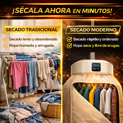 Secadora de Ropa Portátil Inteligente