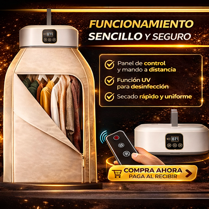 Secadora de Ropa Portátil Inteligente